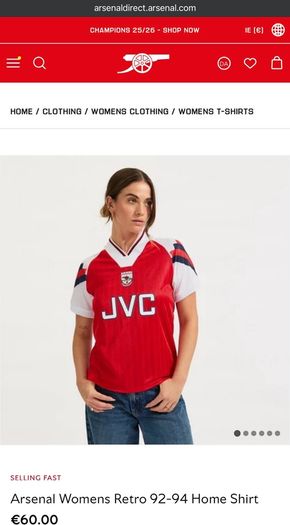 Arsenal Retro 92-94 Home Shirt
