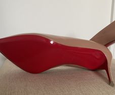 Never worn Christian Louboutin. Blush-Nude. UK 7.