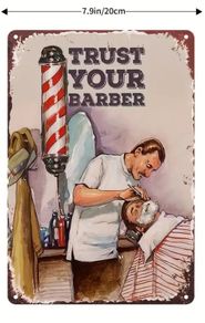 Trust Your Barber : Metal Sign