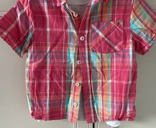 2 piece T-shirt and short sleeve shirt