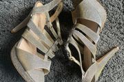 Sandals - Silver/Gold glitter- Size 4/37