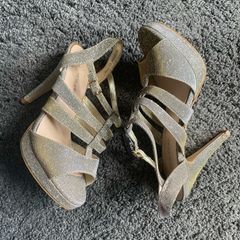 Sandals - Silver/Gold glitter- Size 4/37