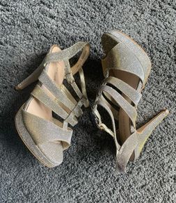 Sandals - Silver/Gold glitter- Size 4/37