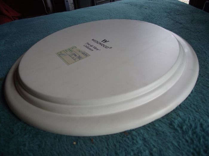 2 X Wedgwood Hand Painted Wooden Chargers - 13" Dia. - Factory Prototypes