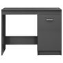 Desk High Gloss Grey 140x50x76 cm Chipboard Image 4
