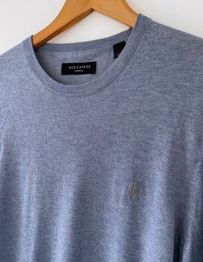 AllSaints Merino Wool Crew Neck Jumper