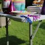 Rectangle Folding Trestle Table - 120cm (4ft) - Black - Height Adjustable Outdoor Folding Table for Picnic, BBQ, Garden, Camping, Wedding Image 3