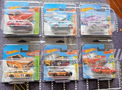 1/64 Hot Wheels Datsun 510 Wagon Lot x 6 , Plus Protectors