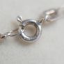 Vintage long Sterling Silver 925 Belcher Chain Necklace - Strong Circular Links length 24" - 2,8g Image 8