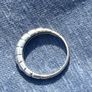 Ring 18k white gold + 7 real diamonds Image 3