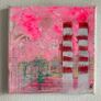 Original Abstract  Framed Poolbeg Chimneys Painting Contemporary Irish  Art Image 8