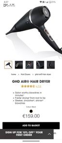 GHD air hairdryer