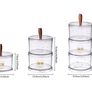 3 Storage Jar Three-size Snacks And Dried Fruits - Plastic Image 3