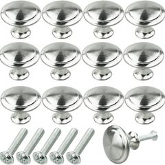 NEW SALE | 12PCS Cabinet Knobs, Premium Door Drawer Knobs Dresser Pull Knobs, Round Cupboard Handles Drawer Handles with Screws, for Kitchen Bedroom Furniture