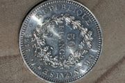 50 Francs Silver Coin 1977
