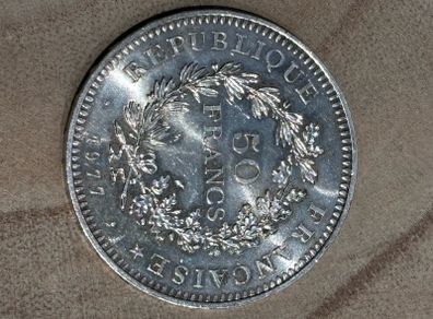 50 Francs Silver Coin 1977