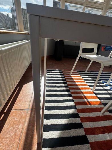 White Extendable Table with Chairs
