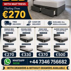 Modern Divan Bed Frame with Mattress Free Delivery