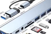 8 in 1 Adapters. Type C and USB Connection