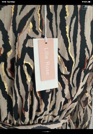dress Bnwt animal print dress Lille rose brand s/medium wrap effect dress