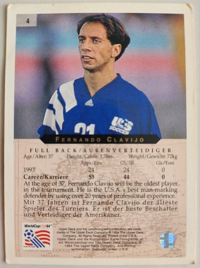 World Cup '94 cards