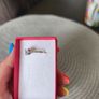 Silver ring size M or N Image 4