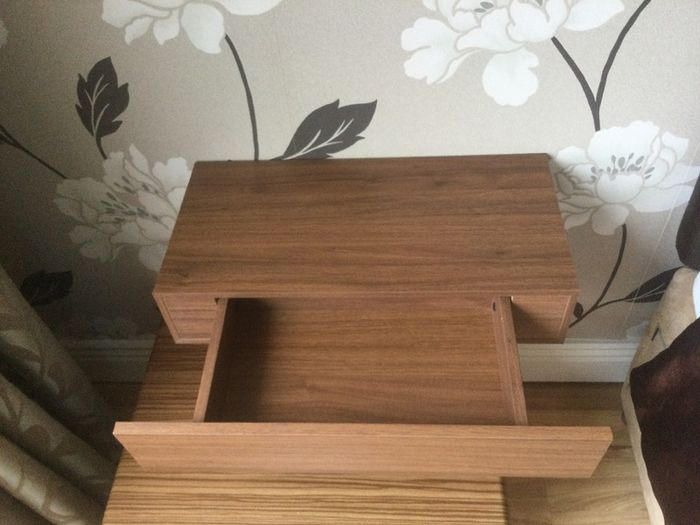 2 lockers and 2 floating shelf drawers