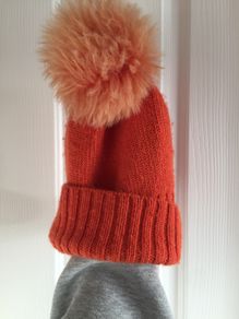 Bobble Beanie - Orange