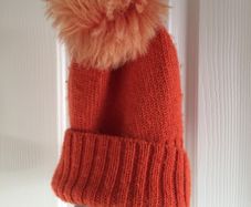 Bobble Beanie - Orange