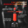 155-205cm 3-IN-1 Freestanding Boxing Punch Bag Stand with Rotating Flexible Arm, Speed Ball, Waterable Base Image 4