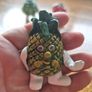 Tiny Fruit People Rare Find Vintage 6x Ceramic Figurines Image 6