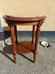 Vintage French Oval Side Table