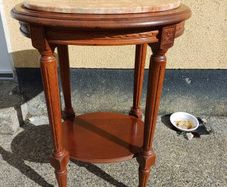 Vintage French Oval Side Table