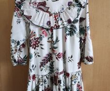 Zara Girl Cream Ruffle Dress