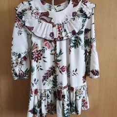 Zara Girl Cream Ruffle Dress