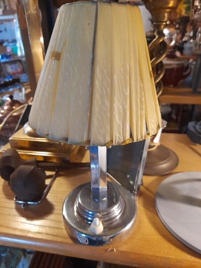 Art Deco Chrome Bedside Lamp