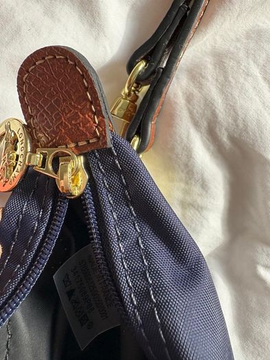 Longchamp mini / navy / strap / new