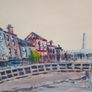 Oil Painting "Ha"penny Bridge Dublin". Frank Feld RHA.1986 Image 7