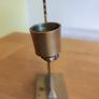 Vintage Holiday Brass Angel Candlestick Holder Image 2