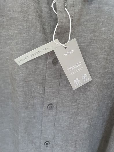 Linen & Cotton Blend Shirt Large