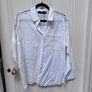 New stylish white button-up blouse, a crisp cotton intricate cutwork (broderie anglaise) panels Image 2