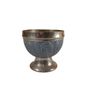 Vintage Brass Pompei Chalice Bowl Goblet Pair Twin Sand Cast Antique Collectable Image 10