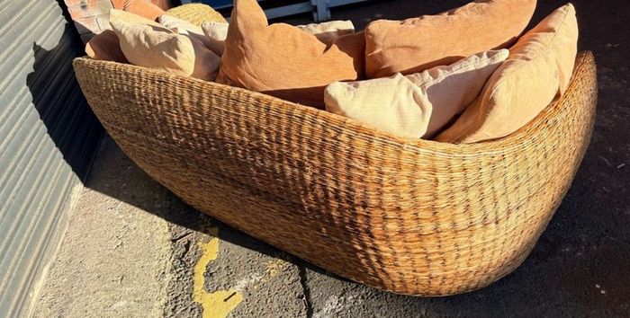 wicker couch