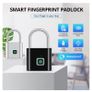 Keyless USB Charging Fingerprint Lock Smart Padlock Waterproof Image 4