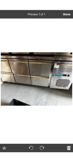 Unifrost 6 drawer countertop fridge. Need to refill gas. I drop the price for refilling.