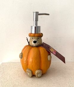 Next Bertie Bear Pumpkin Soap Dispenser - Brand New