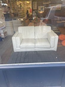 2 seater leather sofa