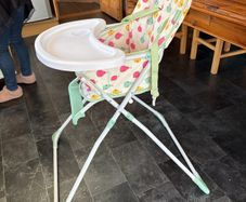 High chair. With safety straps