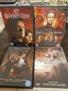 Dan Brown DVD bundle collection The DaVinci Code Angels & Demons Inferno + Documentary Tom Hanks religious thriller