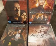 Dan Brown DVD bundle collection The DaVinci Code Angels & Demons Inferno + Documentary Tom Hanks religious thriller